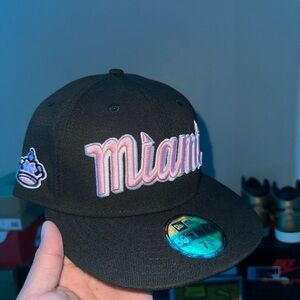 7 3/8 Miami Marlins Hatclub New Era Fitted Cap